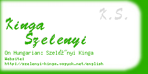 kinga szelenyi business card